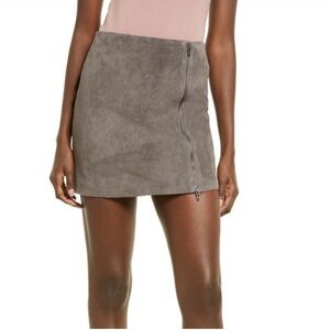 Blank NYC Suede Mini Skirt in High Altitude 27
